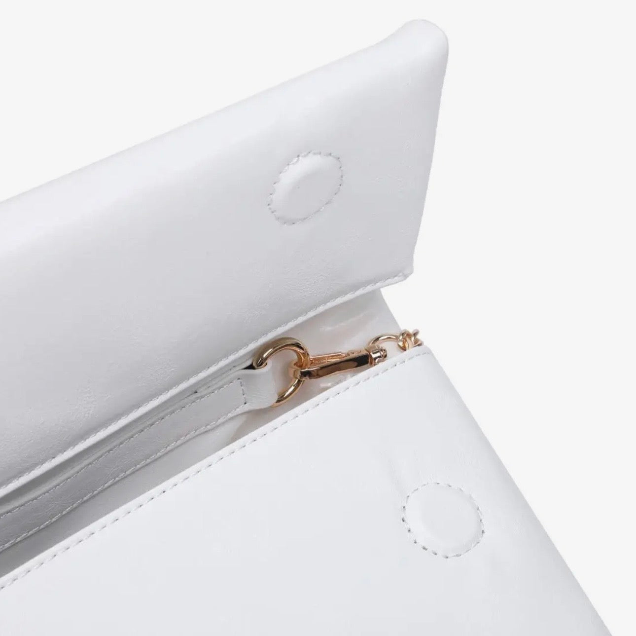The Angela Clutch - White