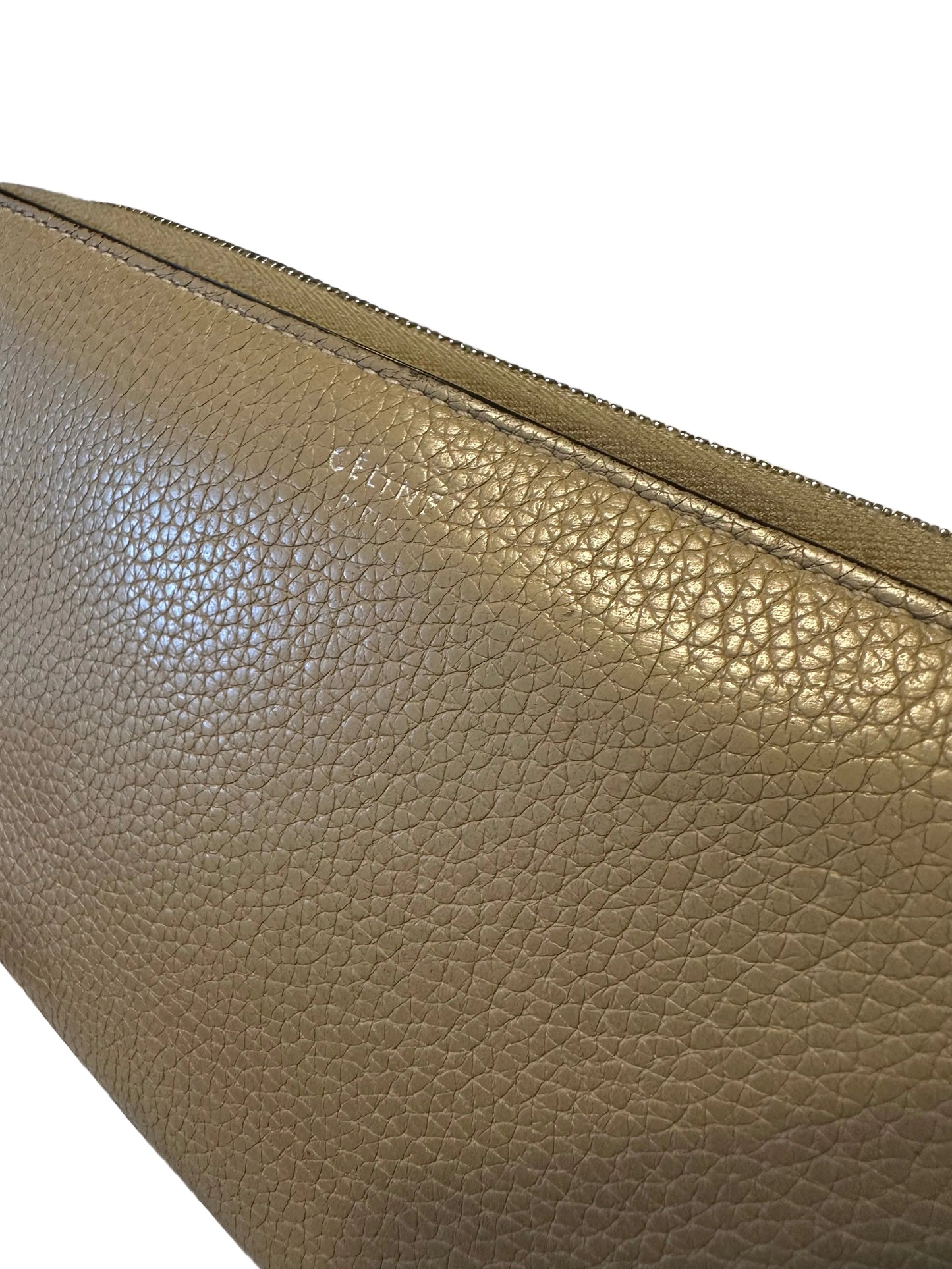 Celine Calfskin Large Zip Long Wallet