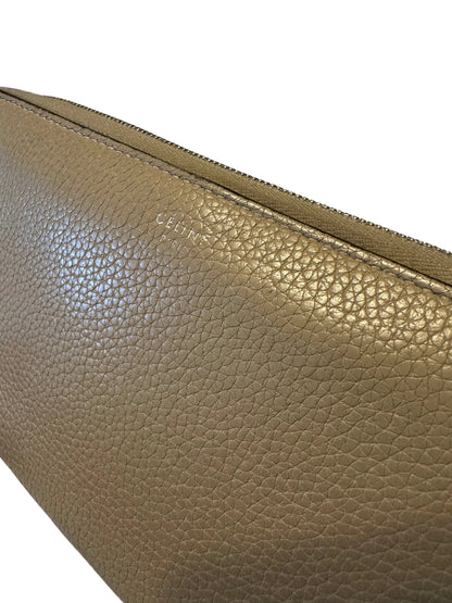 Celine Calfskin Large Zip Long Wallet
