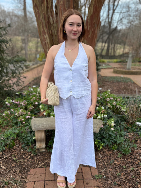 The Riviera Linen Top