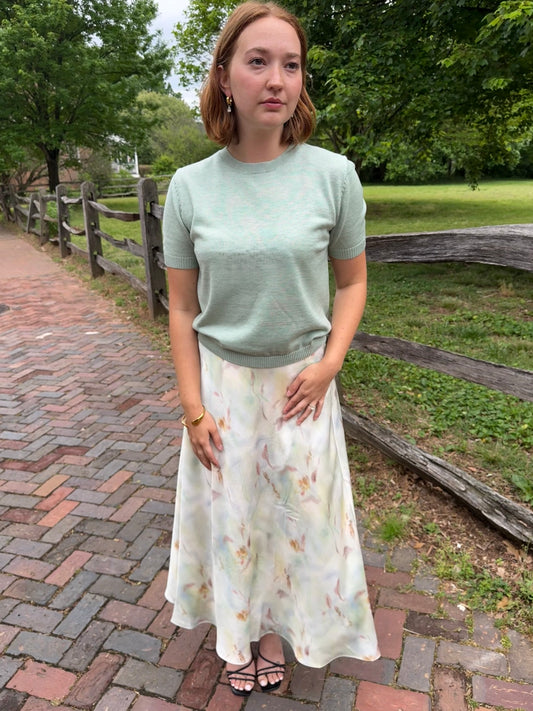 The Macie Knit Top - Sage Green