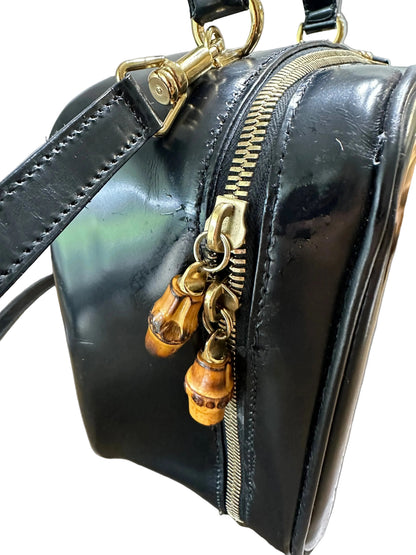 Vintage Gucci Leather Top Handle Box Bag
