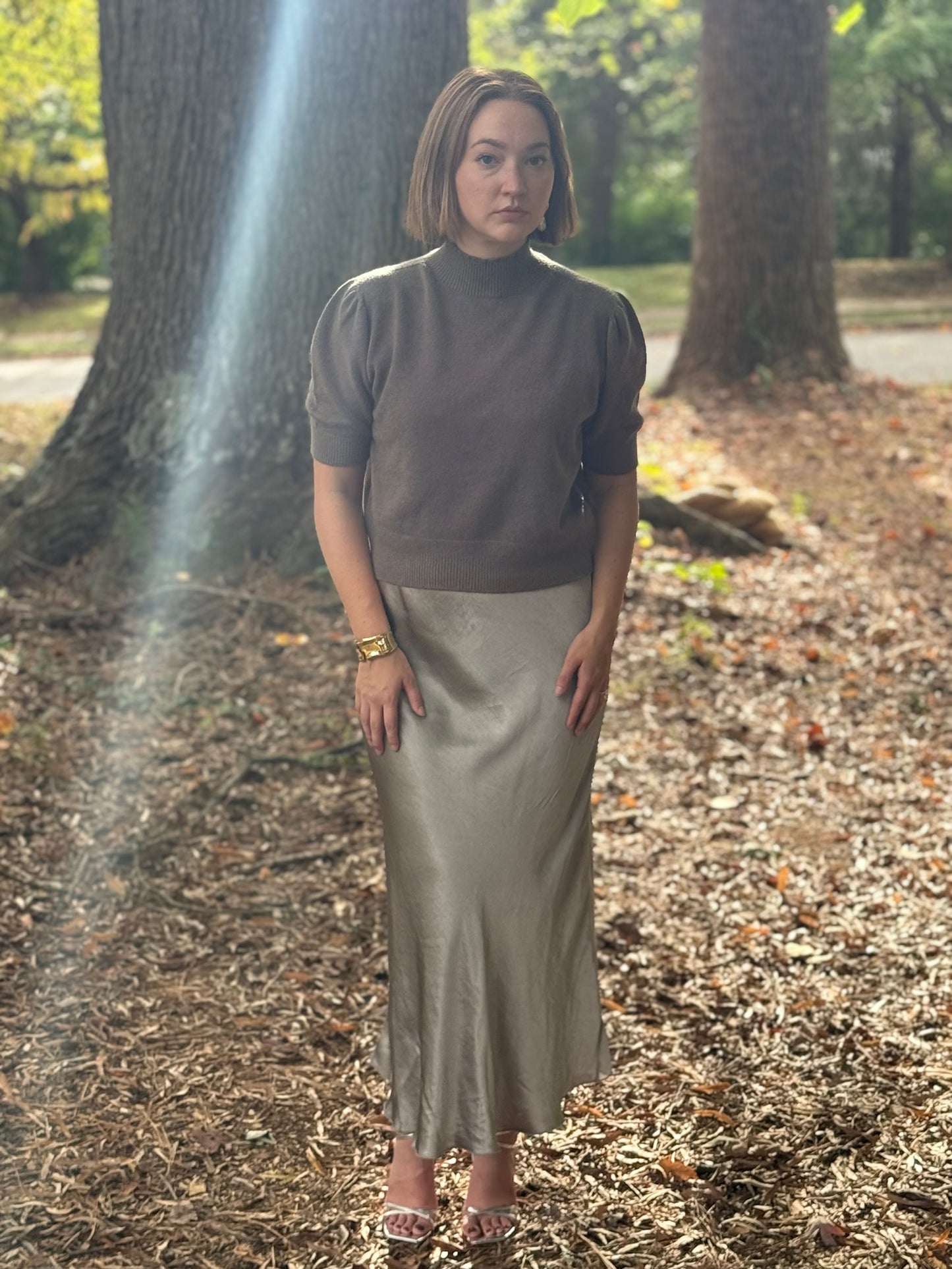 The Mocha Monochromatic Set- Sweater & Skirt Bundle