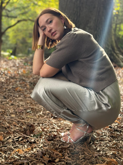 The Mocha Monochromatic Set- Sweater & Skirt Bundle