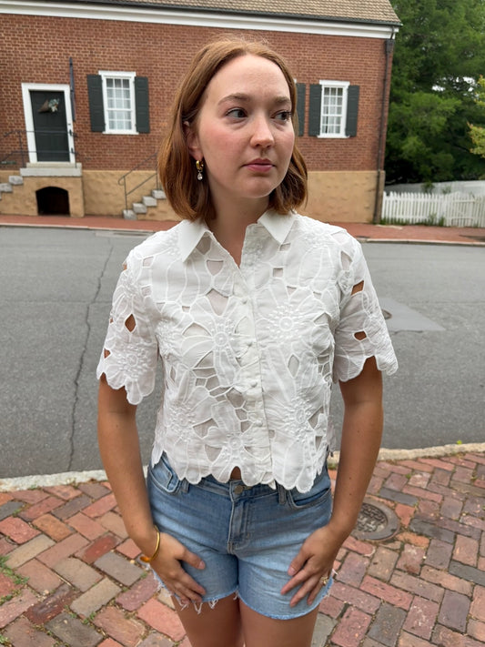 The Effie Eyelet Top