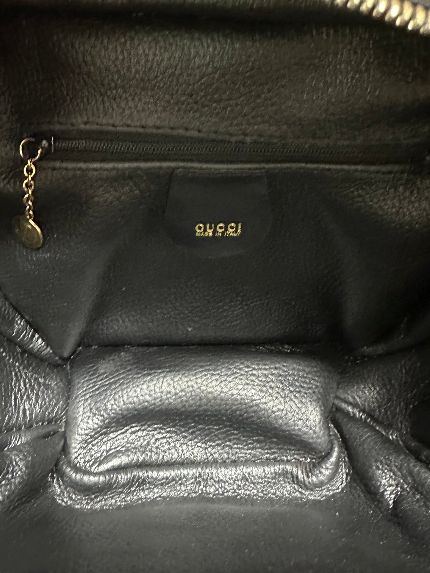 Vintage Gucci Leather Top Handle Box Bag