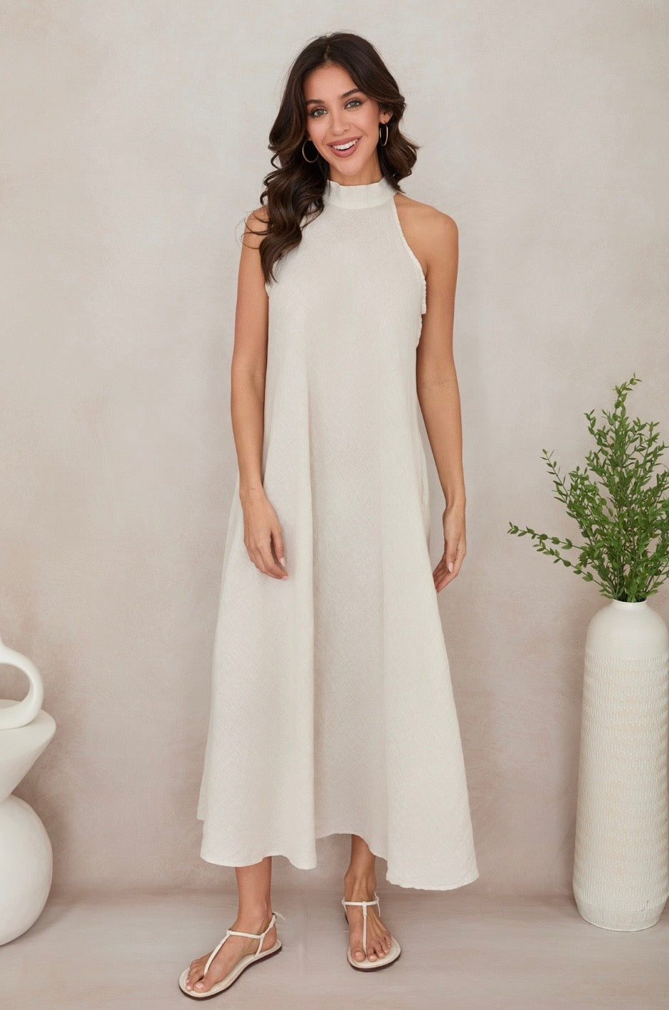 The Capri Linen Dress