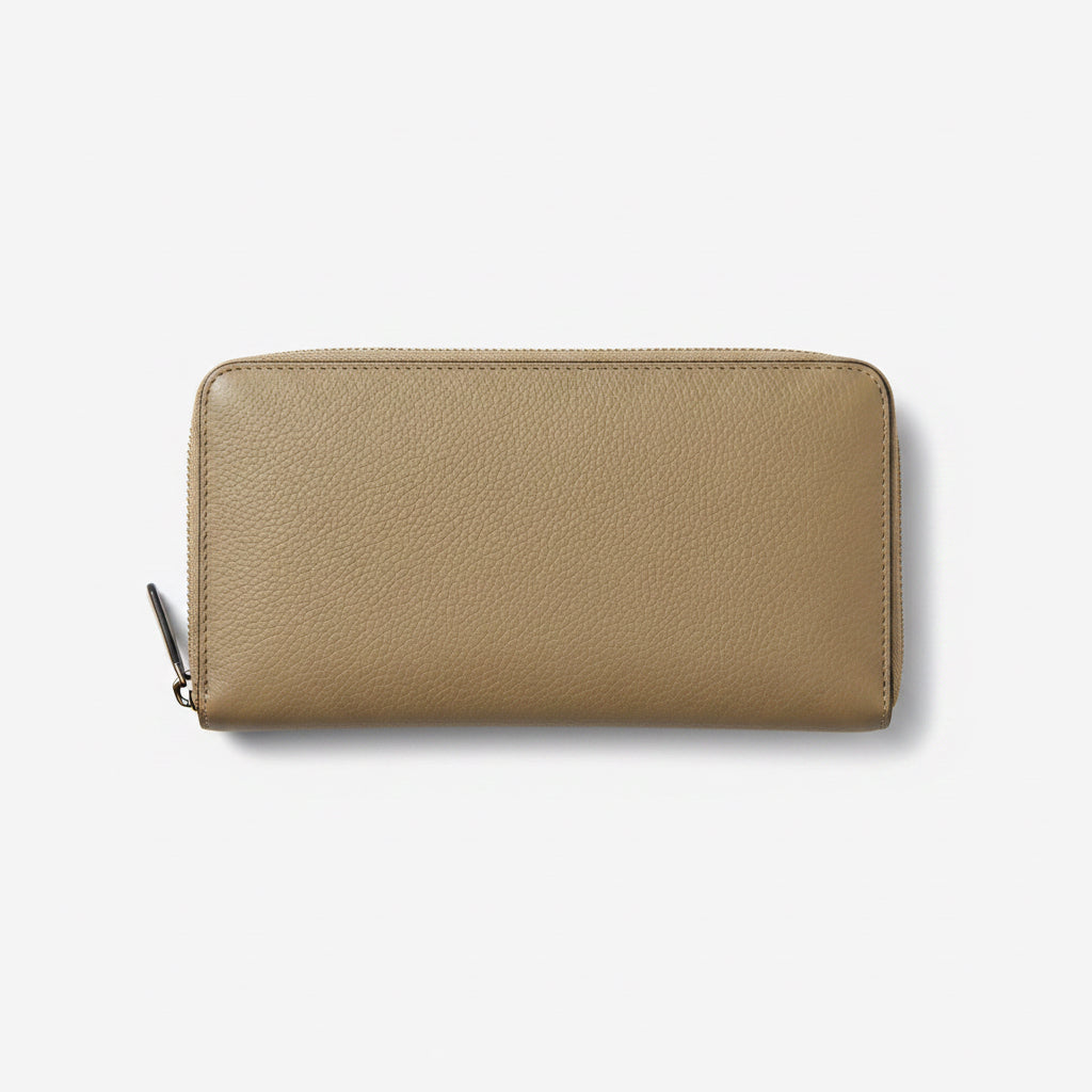 Celine Calfskin Large Zip Long Wallet