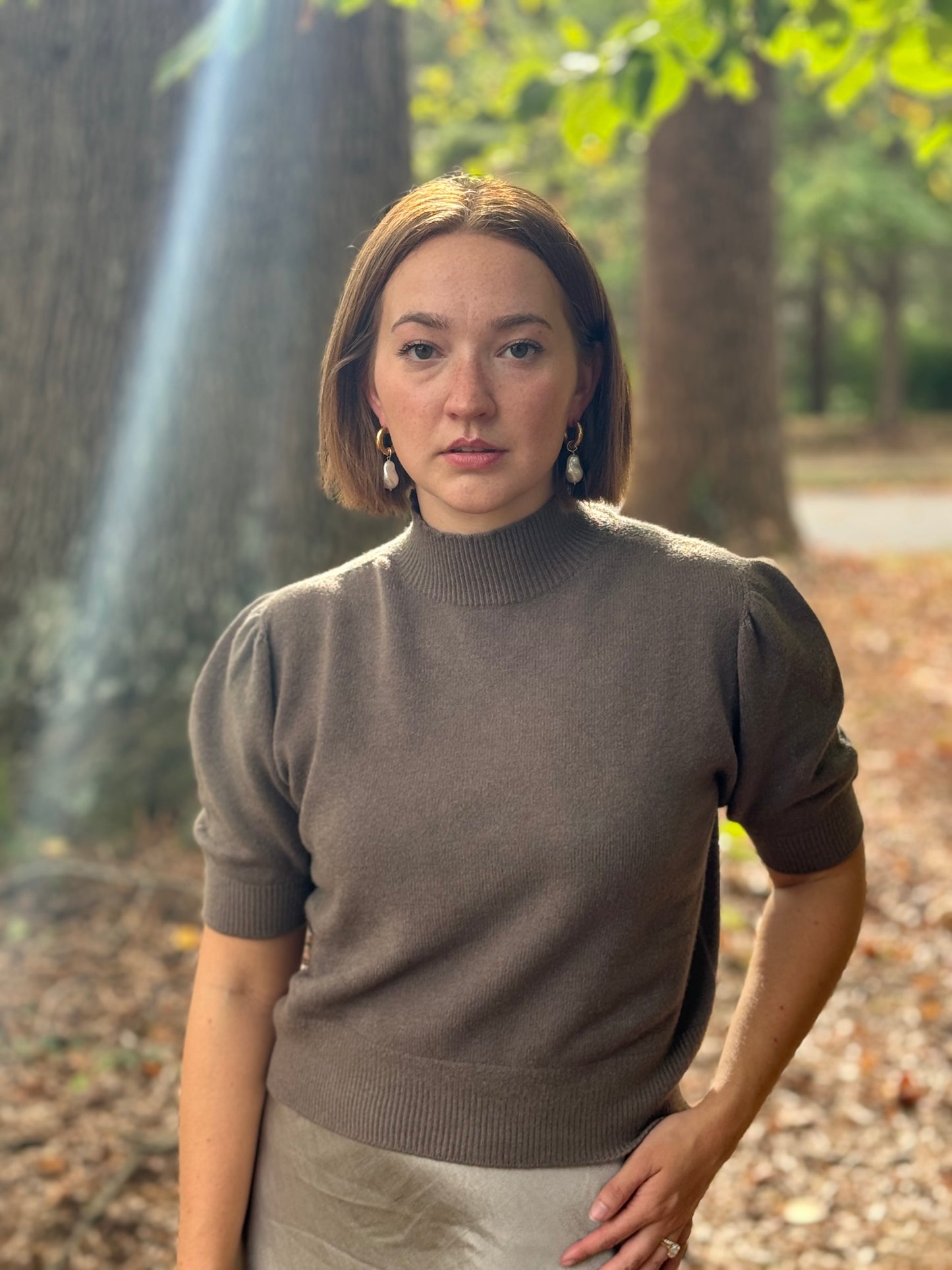 The Mocha Monochromatic Set- Sweater & Skirt Bundle