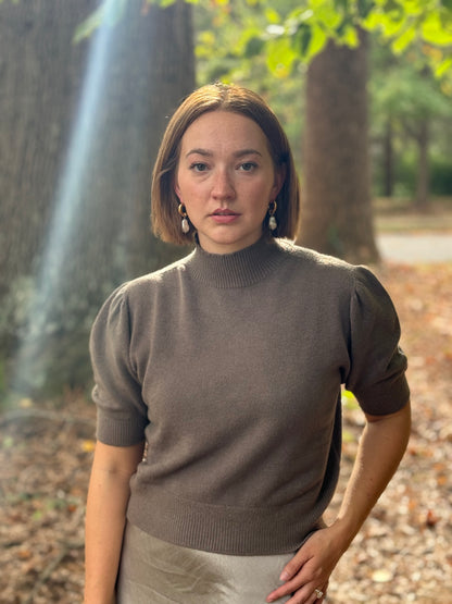 The Mocha Monochromatic Set- Sweater & Skirt Bundle