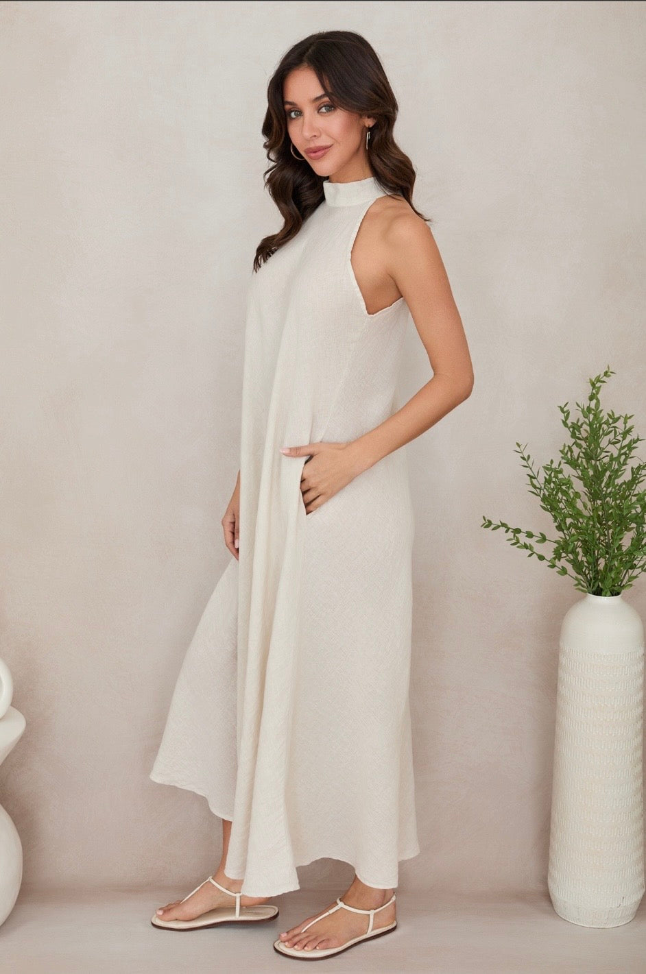 The Capri Linen Dress
