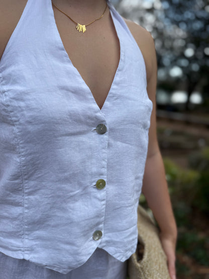 The Riviera Linen Top