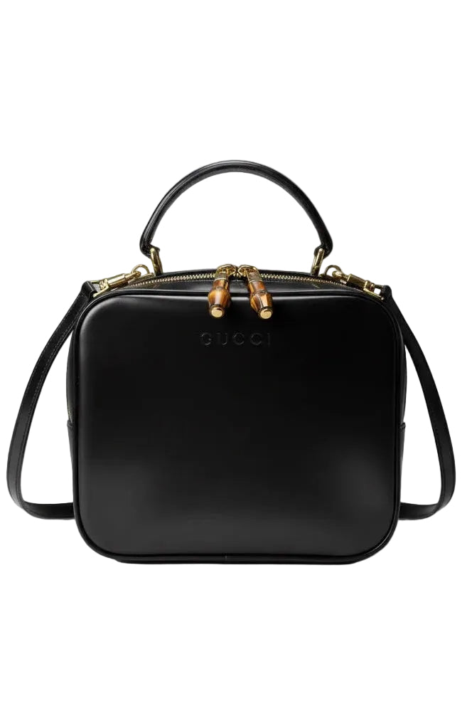 Vintage Gucci Leather Top Handle Box Bag