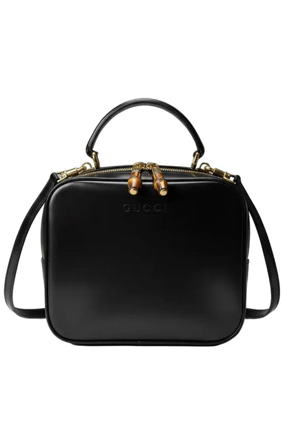 Vintage Gucci Leather Top Handle Box Bag