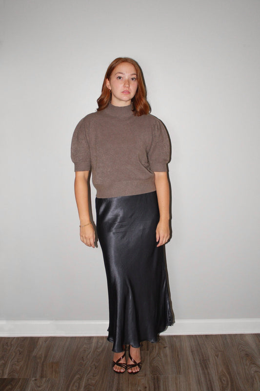 The Amara Skirt-Charcoal