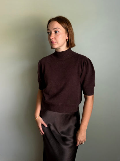 The Chocolate Brown Monochromatic Set-Sweater & Skirt Bundle