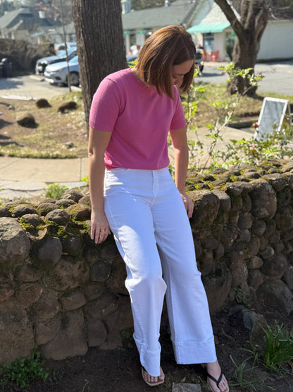 The Cuffed Palazzo Jeans