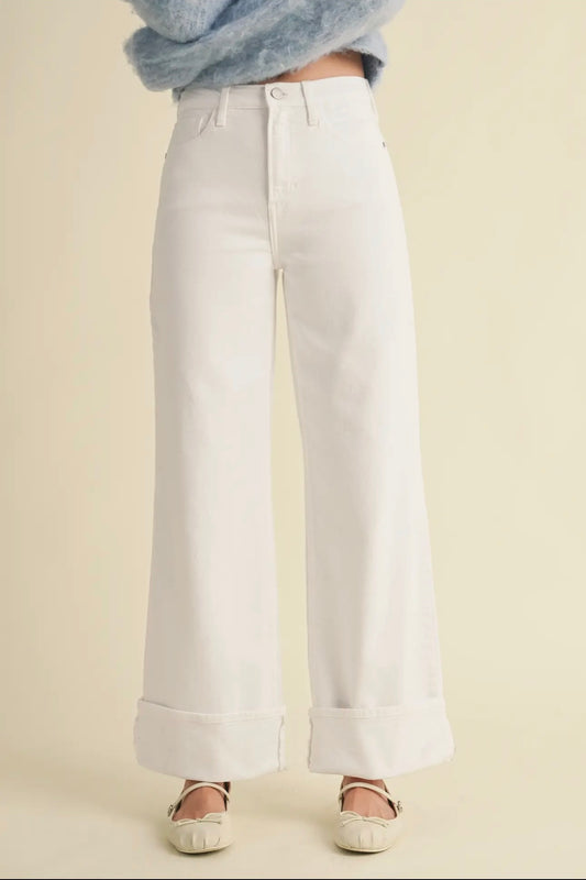 The Cuffed Palazzo Jeans