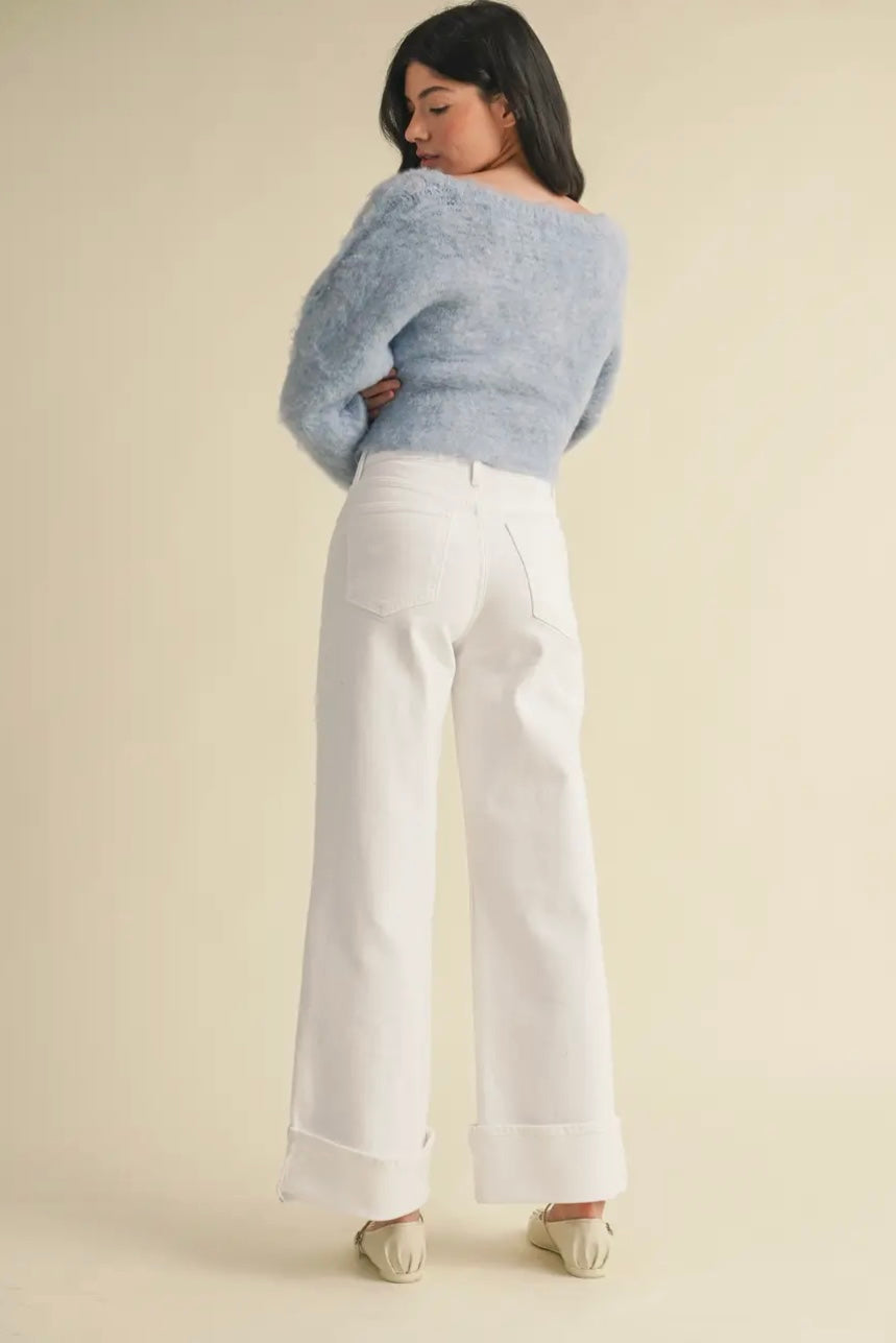 The Cuffed Palazzo Jeans
