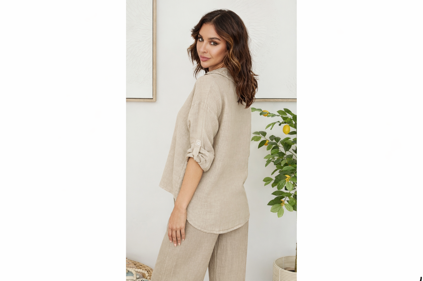 The Amalfi Linen Button-Down