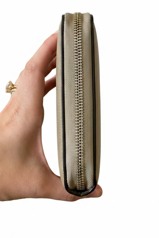 Celine Calfskin Large Zip Long Wallet
